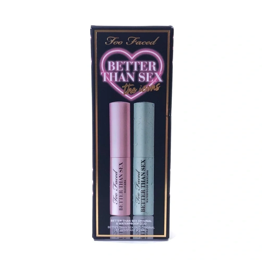 Too Faced Better Than Sex Mascara The Icons Mini Duo Waterproof & Regular Black